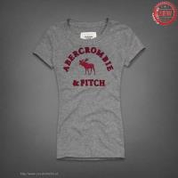 dames abercrombie fitch korte tees logo grijs rode wijn Stopcontact ipnfh286